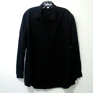 Coal Harbour black oversize button down shirt
